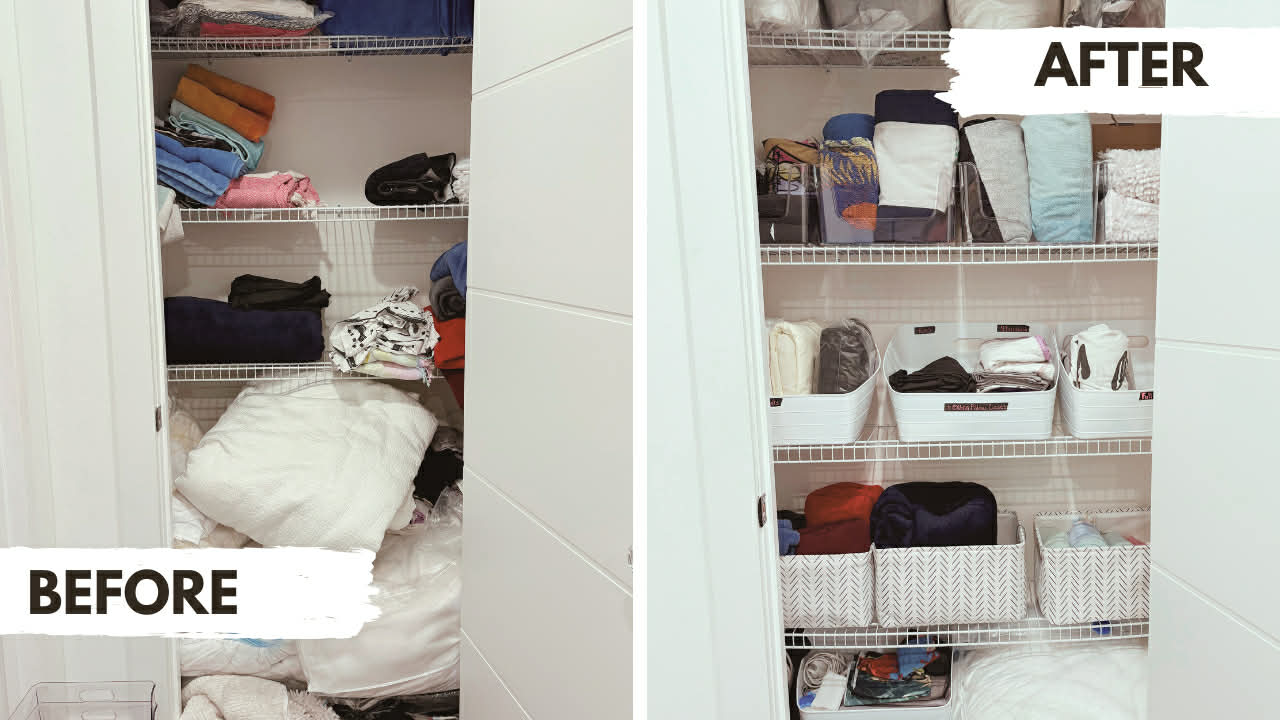 Before and after organizing project photo 2