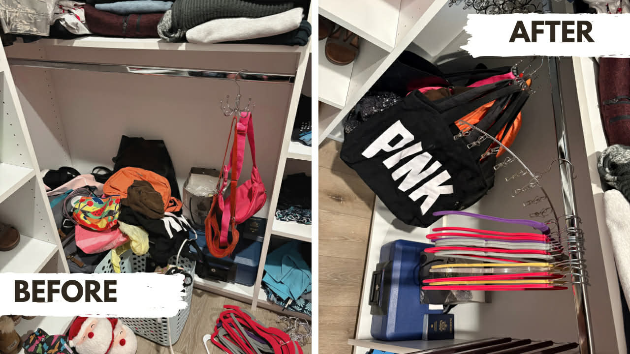 Before and after organizing project photo 3