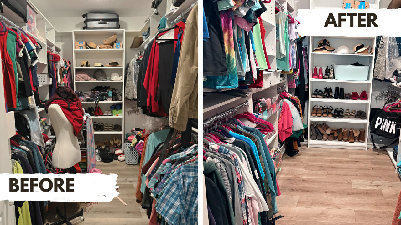 Before and after organizing project photo 4