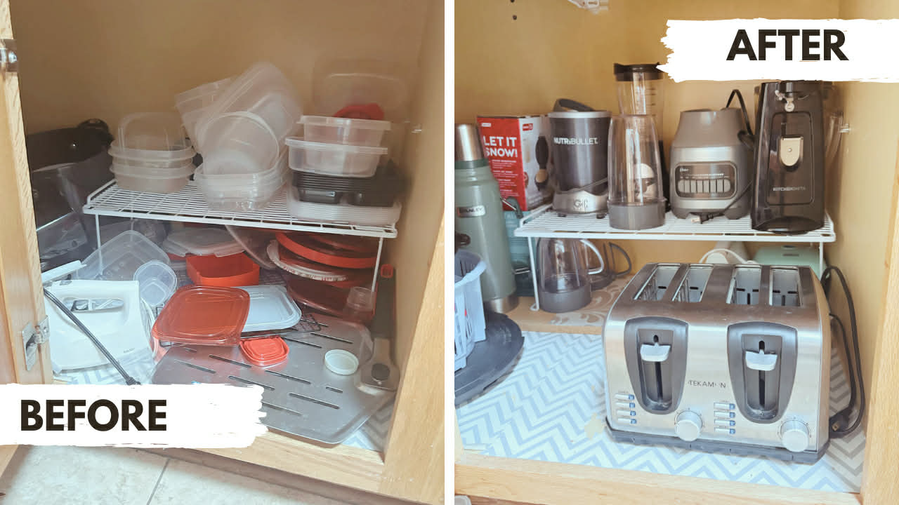 Before and after organizing project photo 5